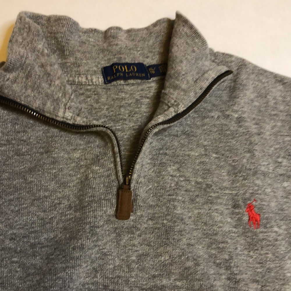 Polo XL 1/4 Zip Grey
